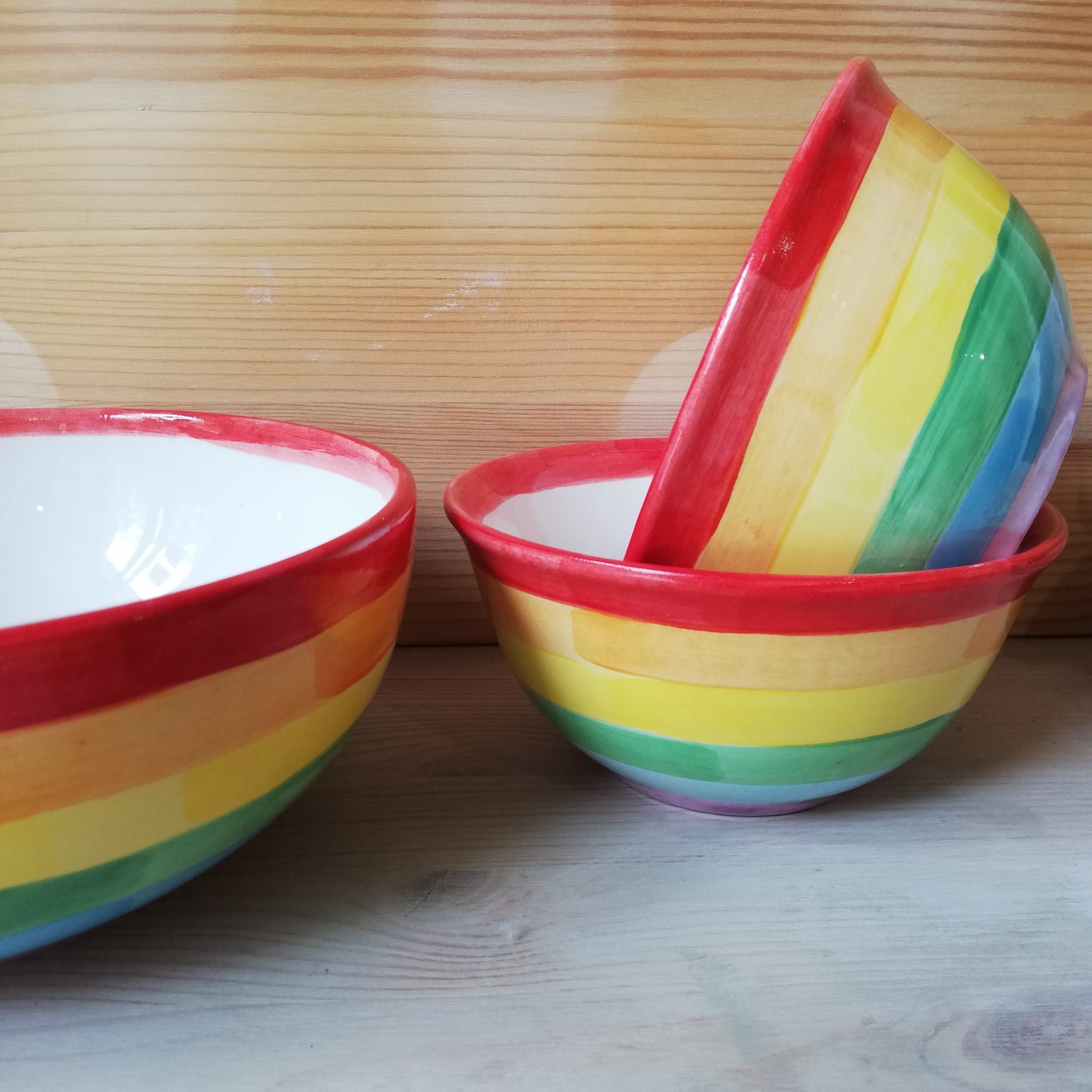 Tazza Grande arcobaleno - TraMe Arte di Beschi Chiara